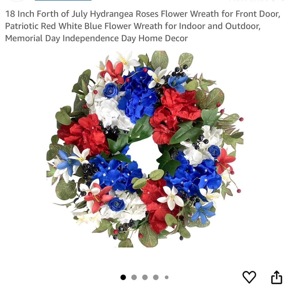 🇺🇸 Patriotic Wreath NIB